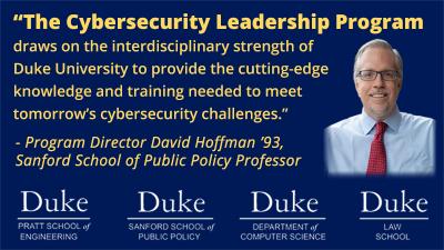 Duke New Executive Education Cybersecurity Course - David Hoffman